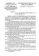 Công văn về việc tham gia Cuộc thi “Tìm hiểu pháp luật về trật tự ATGT đường bộ” và Cuộc thi “Tìm hiểu 80 năm Ngày truyền thống của lực lượng Cảnh sát giao thông