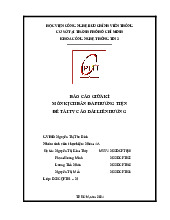 Báo cáo giữa kì Đề tài TVC Áo dài Liên Hương môn Kịch bản đa phương tiện | Học viện Công Nghệ Bưu Chính Viễn Thông