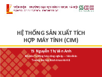 Bài giảng Hệ thống sản xuất tích hợp máy tính | Đại học Bách khoa Hà Nội