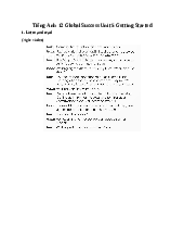 Giải SGK Tiếng Anh 12 Global Success Unit 5 Getting Started