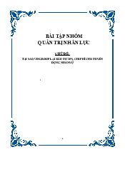 Phân tích Tập đoàn Vingroup - Môn Quản trị Nhân lược| Đại học Kinh Tế Quốc Dân
