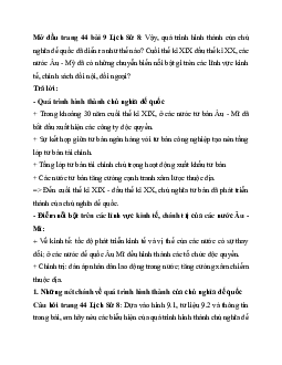 Giải SGK Lịch sử 8 bài 9: Các nước Anh, Pháp, Đức, Mỹ chuyển sang giai đoạn chủ nghĩa đế quốc | Chân trời sáng tạo