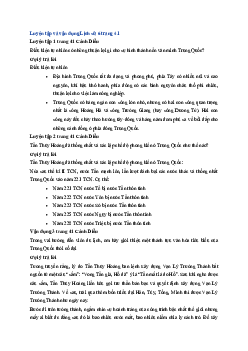 Giải SGK môn Lịch sử 6 bài 8 Trung Quốc từ thời cổ đại đến thế kỉ VII | Cánh Diều