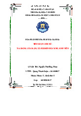 Tiểu luận Tác Động Của Mạng Xã Hội Đến Học Sinh, Sinh Viên môn Phương pháp học - Trường Đại học Văn Hiến.