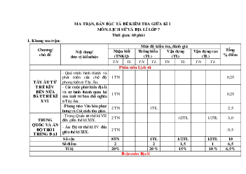 Đề kiểm tra giữa kì 1 Lịch sử và Địa lí 7 | Đề 1 | Cánh diều