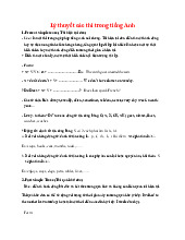 Lý thuyết và Bài Tập về Các Thì trong Tiếng Anh môn Tiếng anh (A1, A2) | Trường Đại Học Thái Nguyên