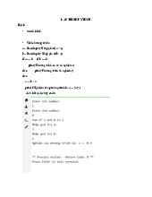 Bài Tập Lập Trình Python | Đại học Thương Mại