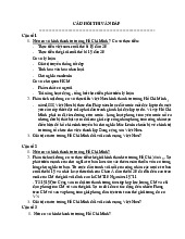 Nội dung ôn tập thi vấn đáp môn Tư tưởng Hồ Chí Minh | Trường đại học Mở Hà Nội