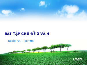 Bài tập chủ đề 3 và 4(2) | Bài giảng PowerPoint KHTN 6 | Cánh diều