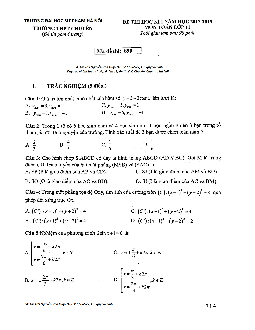 Đề thi học kỳ 1 Toán 11 năm học 2017 – 2018 trường THPT chuyên Đại học Sư Phạm Hà Nội
