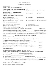 UNIT 6: LIFESTYLES (G8)(Drill 5 – Listening, Writing) môn Tiếng Anh  | Học viện Nông nghiệp Việt Nam