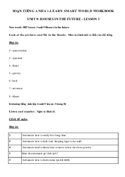 tiếng anh lớp 6 unit 9 lesson 3