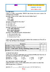 Đề Kiểm Tra HK2 Anh 7 Global Success 2025-2026 File Nghe Đáp Án-Đề 25