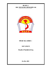 Bài tập lớn học phần pháp luật đại cương | Học viện Hành chính Quốc gia