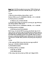 Tự luận Nguyên lý kế toán chương 6 | Trường đại học Bách Khoa Hà Nội