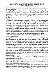 Đề cương phần Thế Giới - Lịch sử Nhà nước và Pháp Luật | Trường Đại học Luật, Đại học Quốc gia Hà Nội