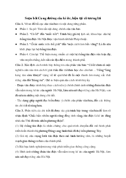 Cung đường của kí ức, hiện tại và tương lai | Soạn văn 11 Chân trời sáng tạo