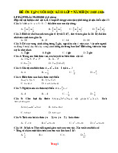 Đề Ôn Tập Học Kỳ 2 Toán 7 Chân Trời Sáng Tạo 2025-2026 Có Đáp Án