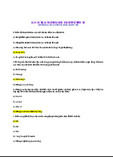 Đề thi Trắc Nghiệm Tài Chính Tiền Tệ - Có Đáp Án | Tài Chính Tiền Tệ | Học viện Tài chính