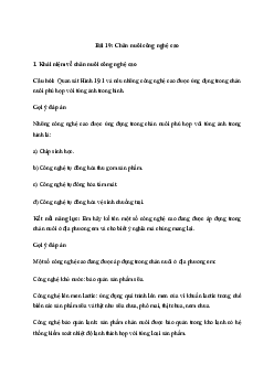 Giải Công nghệ 11 Bài 19: Chăn nuôi công nghệ cao | Kết nối tri thức