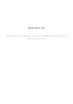 ĐÊM KỊCH NÓI | Biên kịch phim truyện | Đại học Khoa học Xã hội và Nhân văn, Đại học Quốc gia Thành phố HCM