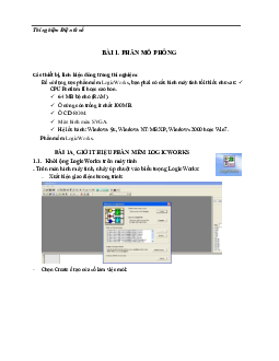 Bài thí nghiệm môn Điện tử số | Học viện Công nghệ Bưu chính Viễn thông