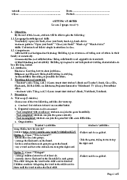 Unit 10: GSL2| Giáo án Tiếng Anh 2 sách i-Learn Smart Start (Cả năm)