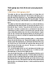 Thất nghiệp tạm thời (frictional unemployment) là gì ?