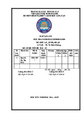 Bài tập lớn Khởi sự kinh doanh | Đại học Thương Mại