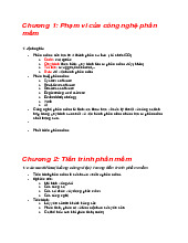 Tóm tắt về công nghệ phần mềm và mô hình vòng đời Môn Chủ nghĩa xã hội khoa học | Trường Học Viện nông nghiệp Việt Nam