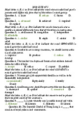 Mock Test 1 & 2 – English Language Exam Preparation | Tiếng Anh Thương Mại | Đại học Hàng hải Việt Nam