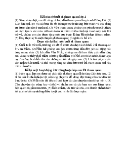 Kể lại một hoạt động ở trường hoặc lớp em: Đi tham quan | Tập làm văn lớp 2 | Kết nối tri thức