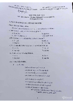 Đề thi tuyển sinh vào 10 môn Ngữ Văn của trường THPT Chuyên KHTN năm học 2024 - 2025