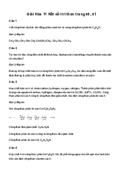 Hóa học lớp 11 Bài 14: Ôn tập chương 3 sách Kết Nối Tri Thức
