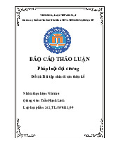 Bài tập chia di sản thừa kế | Bài thảo luận Pháp luật đại cương
