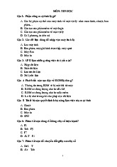 Ngân hàng câu hỏi trắc nghiệm ôn tập môn Tin học đại cương - Học Viện Kỹ Thuật Mật Mã