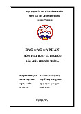 Báo cáo pháp luật và đạo đức báo chí truyền thông | Học viện Báo chí và Tuyên truyền