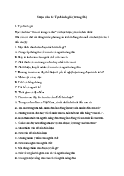 Soạn bài Tự đánh giá: Con cò trong ca dao - Cánh Diều 6