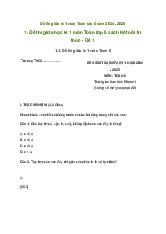 Bộ đề thi giữa học kì 1 môn Toán 6 năm 2024 - 2025 sách Kết nối tri thức với cuộc sống