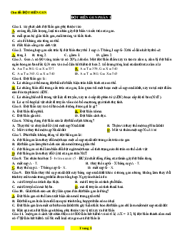 TOP 145 câu trắc nghiệm sinh học 12 chuyên đề đột biến gen Phần 1 luyện thi THPT Quốc gia (có đáp án và giải chi tiết)