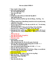 Báo cáo ca bệnh COVID-19 môn Bệnh học  | Trường đại học kinh doanh và công nghệ Hà Nội