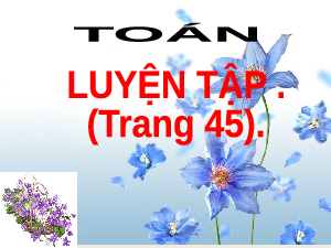 Giáo án điện tử Toán 5 Cánh diều: Luyện tập trang 45