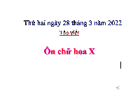 Giáo án điện tử Tiếng việt 1 Chân trời sáng tạo: Tập viết