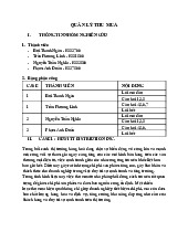 Phân tích và đánh giá case study | Môn Quản lý thu mua - Đại học Xây Dựng Hà Nội