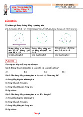 Phiếu Bài Tập Toán 9 Vị Trí Tương Đối Của Đường Thẳng Và Đường Tròn
