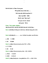 5 đề thi Cuối kì 1 - Lịch sử Đảng Cộng sản Việt Nam | Trường Đại học Hà Nội