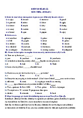 Đề ôn tập hè lớp 6 lên lớp 7 môn Tiếng Anh - Đề số 5