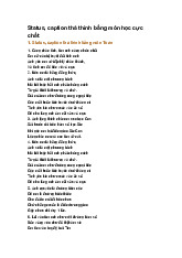 Status, caption thả thính bằng môn học cực chất