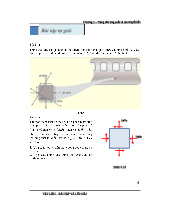 Bài tập chương 3 Trạng thái ứng suất và các thuyết bền | Môn Sức bền của vật liệu - Đại học Xây Dựng Hà Nội