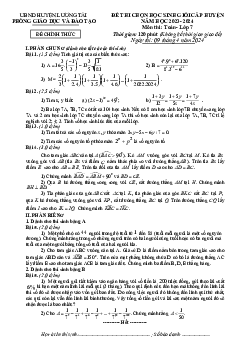Đề học sinh giỏi Toán 7 năm 2023 – 2024 phòng GD&ĐT Lương Tài – Bắc Ninh